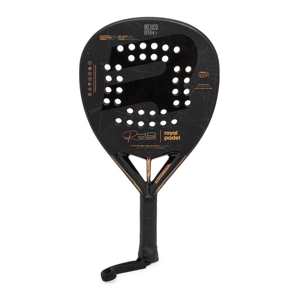 Pala de Pádel de la marca Royal Pádel modelo WPT Edición Especial Negro