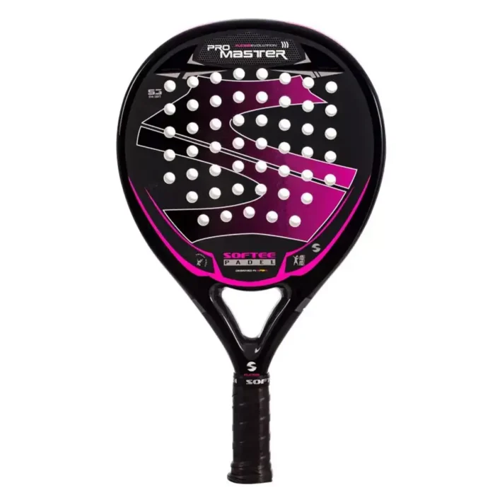 Pala de Pádel de la marca Softee Pro Master modelo Evolution Fucsia