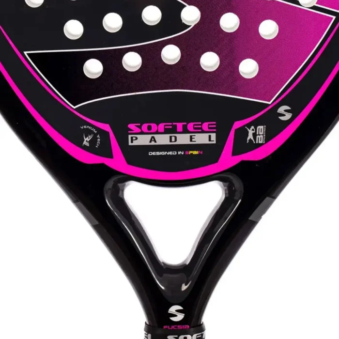 Pala de Pádel de la marca Softee Pro Master modelo Evolution Fucsia